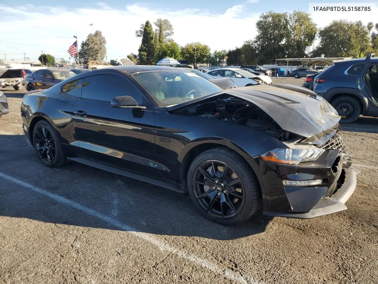 2020 Ford Mustang VIN: 1FA6P8TD5L5158785 Lot: 77199624