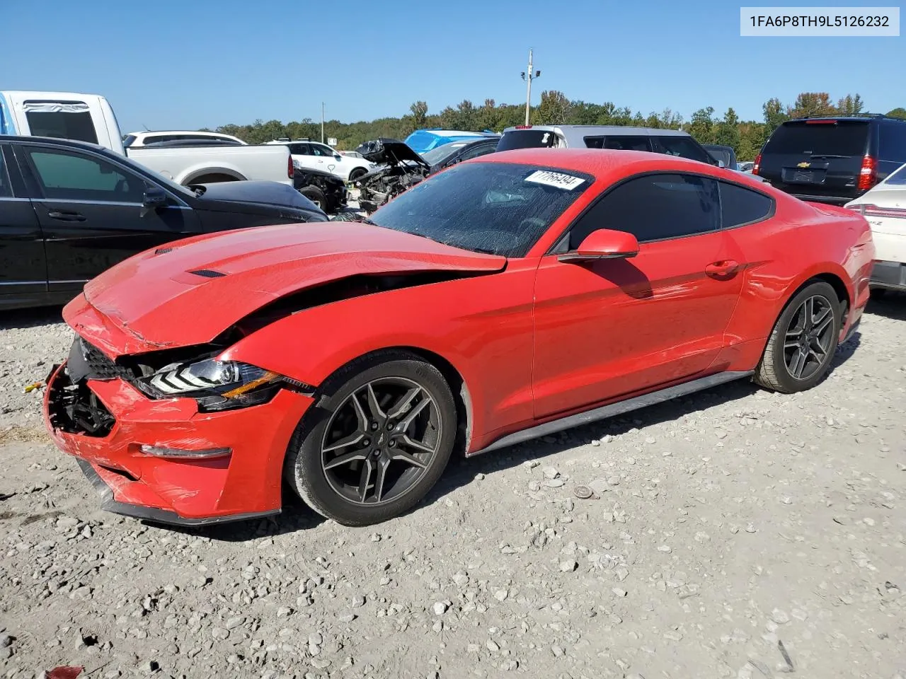 2020 Ford Mustang VIN: 1FA6P8TH9L5126232 Lot: 77266494