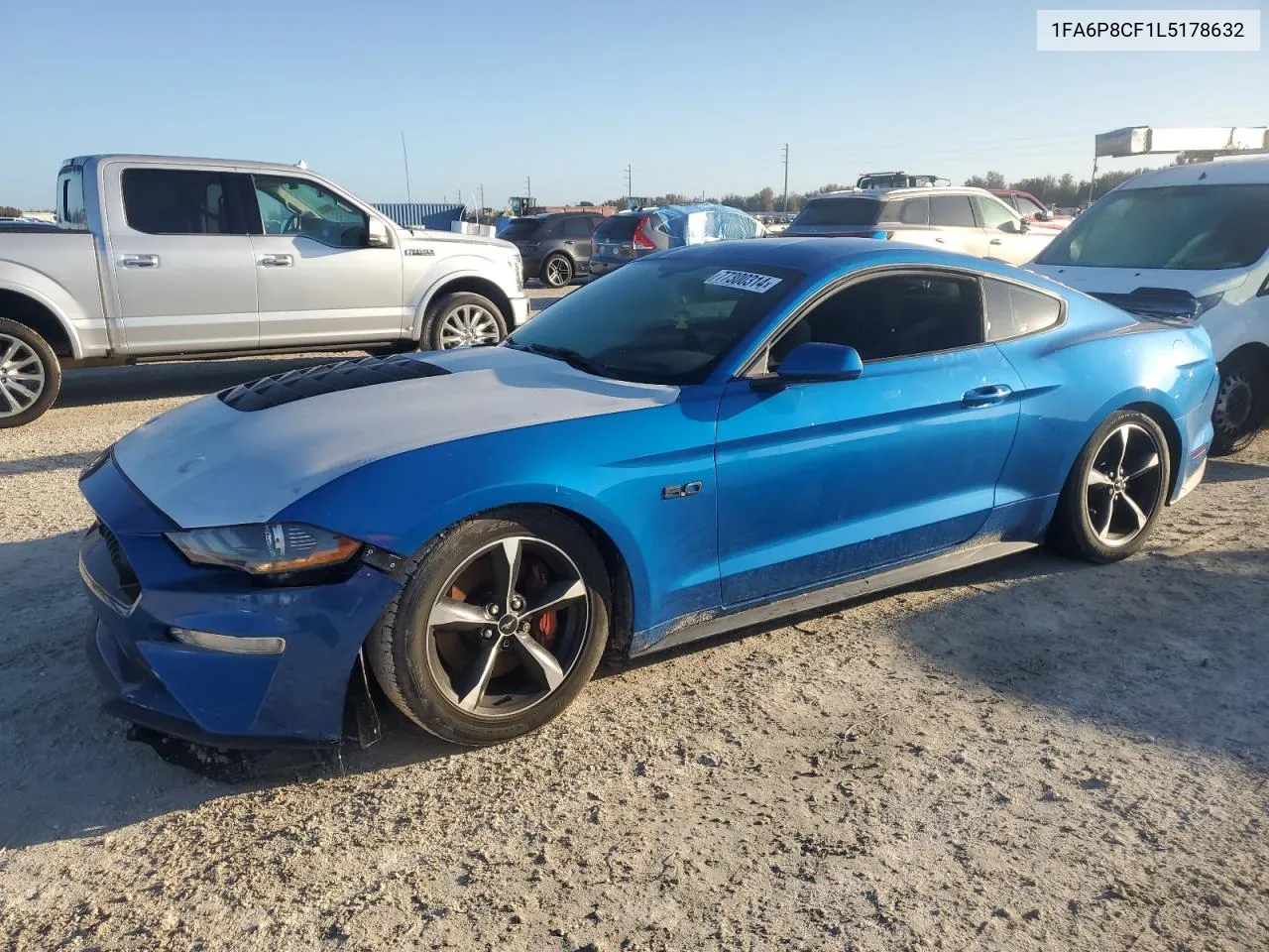 2020 Ford Mustang Gt VIN: 1FA6P8CF1L5178632 Lot: 77300314