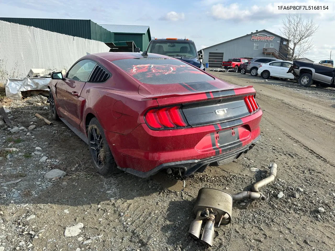 2020 Ford Mustang Gt VIN: 1FA6P8CF7L5168154 Lot: 77307914