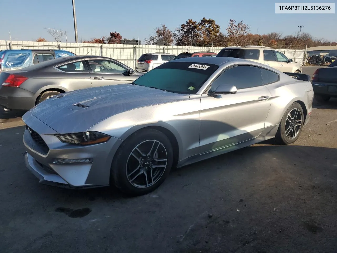 2020 Ford Mustang VIN: 1FA6P8TH2L5136276 Lot: 78455584