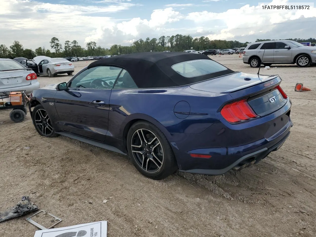 2020 Ford Mustang Gt VIN: 1FATP8FF8L5118572 Lot: 79100734