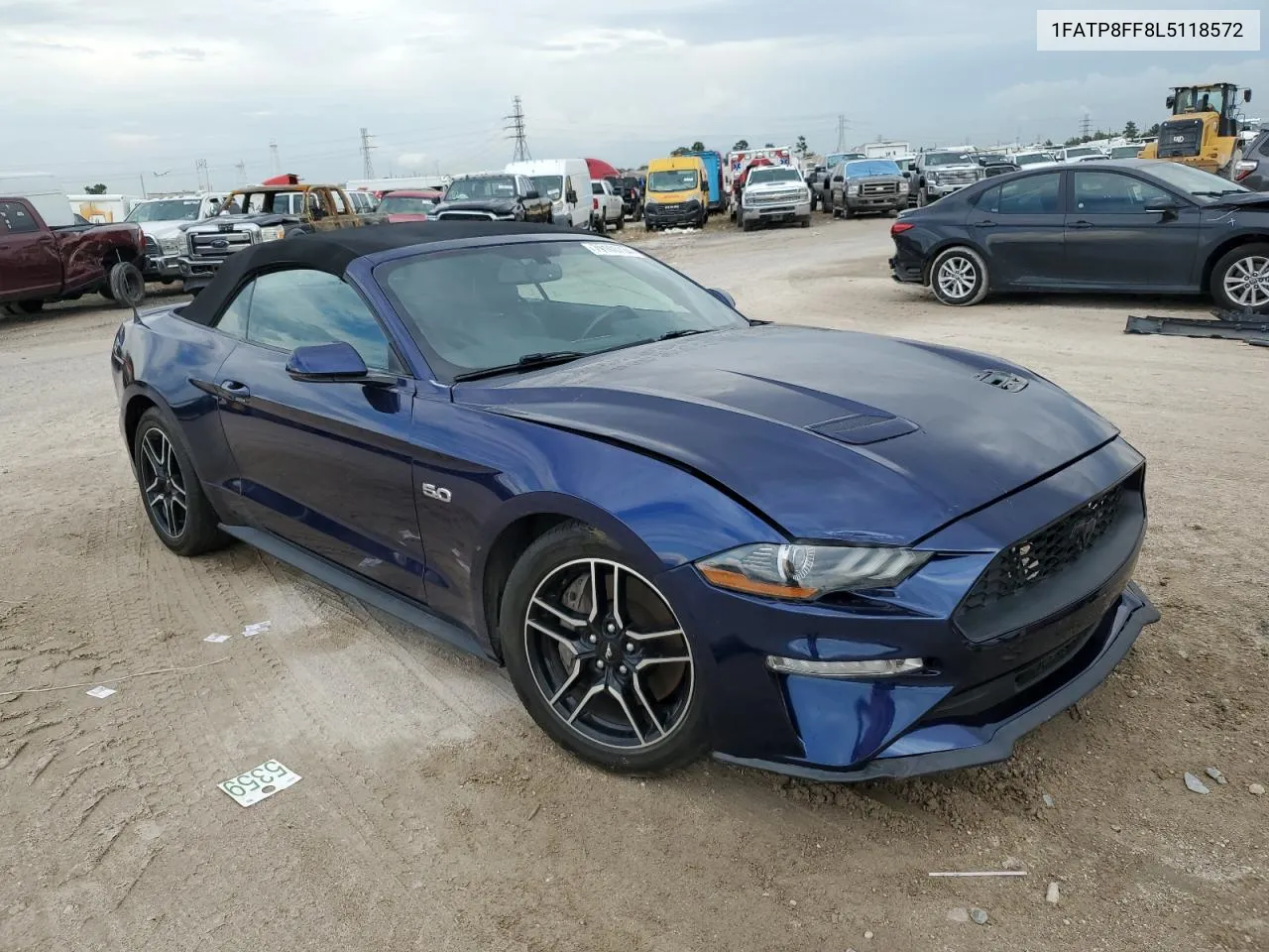 2020 Ford Mustang Gt VIN: 1FATP8FF8L5118572 Lot: 79100734