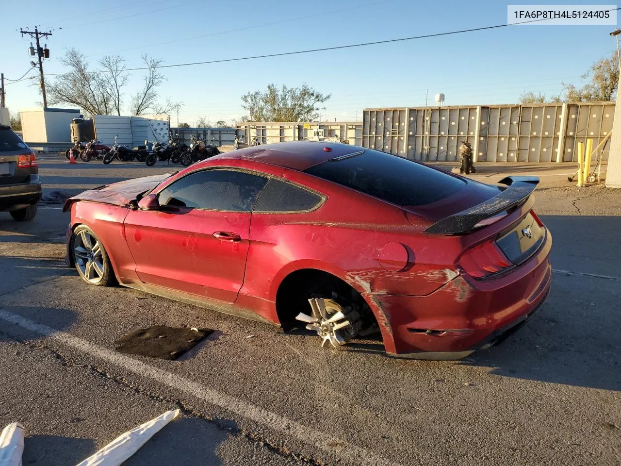 2020 Ford Mustang VIN: 1FA6P8TH4L5124405 Lot: 79556244