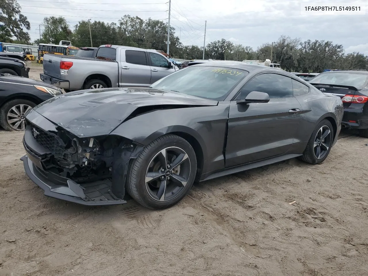 2020 Ford Mustang VIN: 1FA6P8TH7L5149511 Lot: 79975234