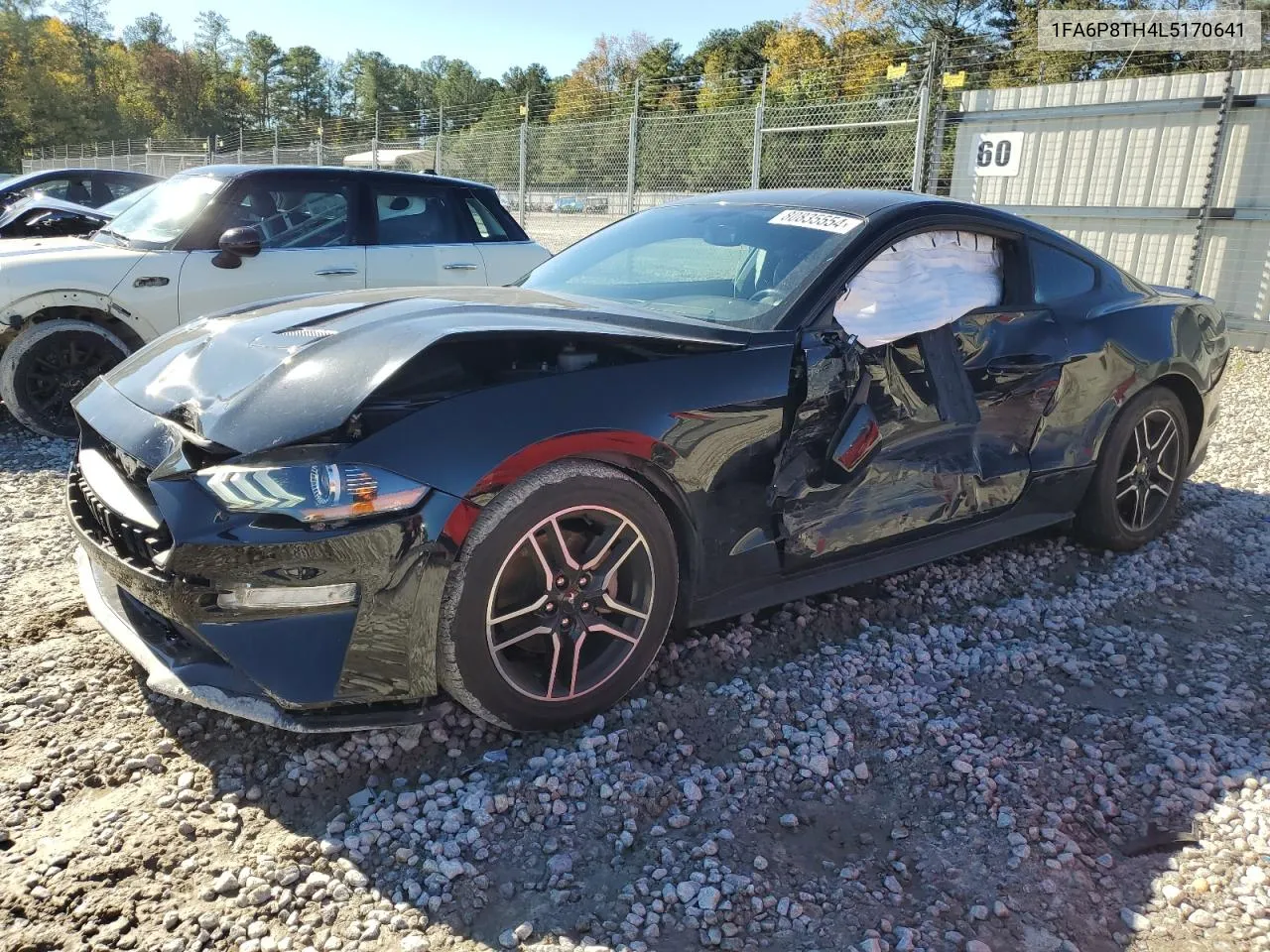 2020 Ford Mustang VIN: 1FA6P8TH4L5170641 Lot: 80835554