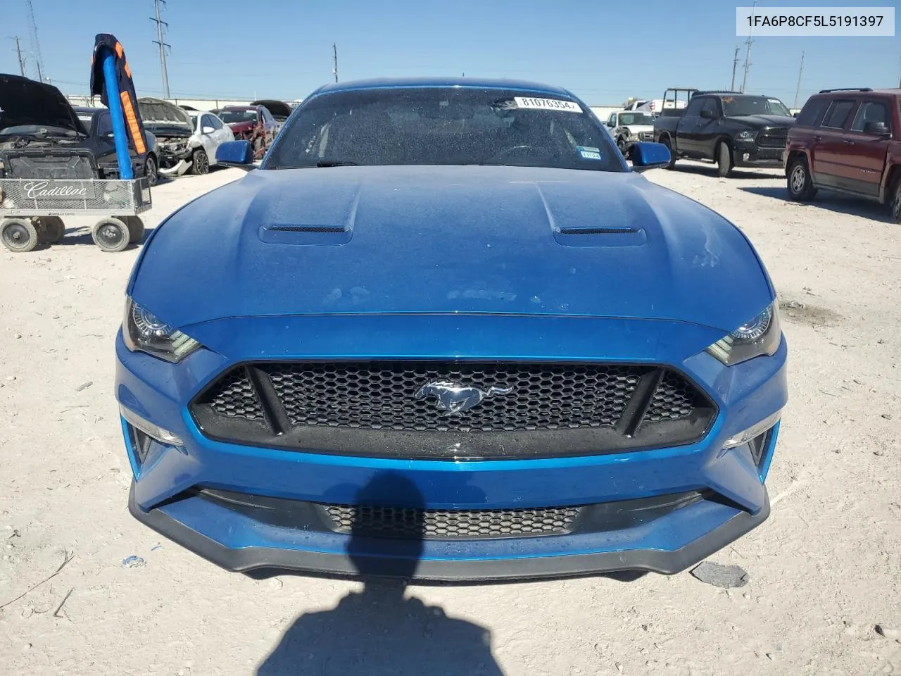 2020 Ford Mustang Gt VIN: 1FA6P8CF5L5191397 Lot: 81076354