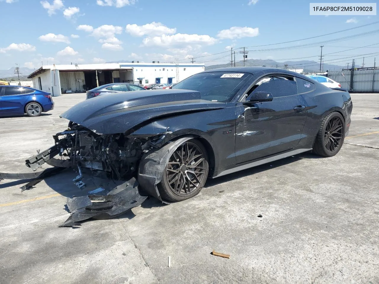 2021 Ford Mustang Gt VIN: 1FA6P8CF2M5109028 Lot: 47743114