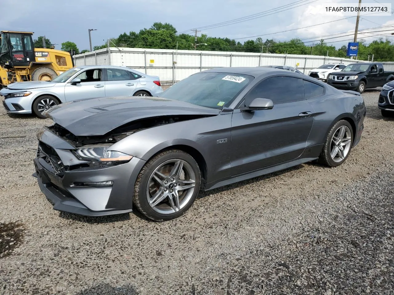 2021 Ford Mustang VIN: 1FA6P8TD8M5127743 Lot: 57859424