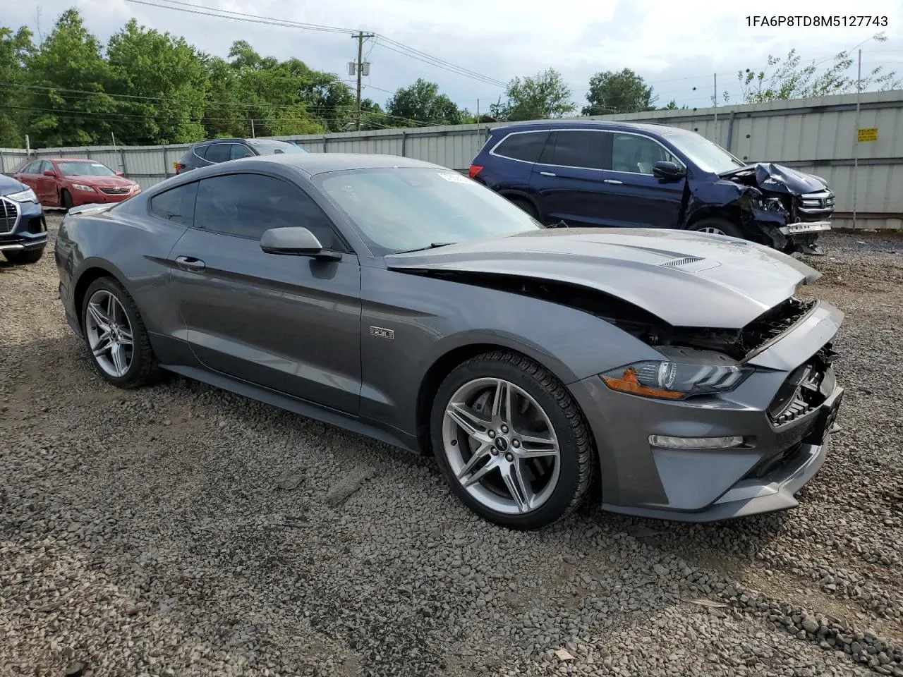 2021 Ford Mustang VIN: 1FA6P8TD8M5127743 Lot: 57859424