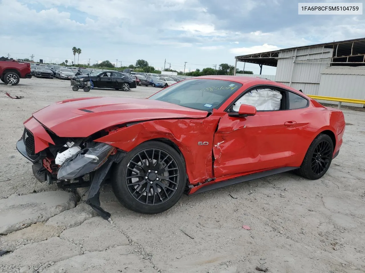 2021 Ford Mustang Gt VIN: 1FA6P8CF5M5104759 Lot: 68851044