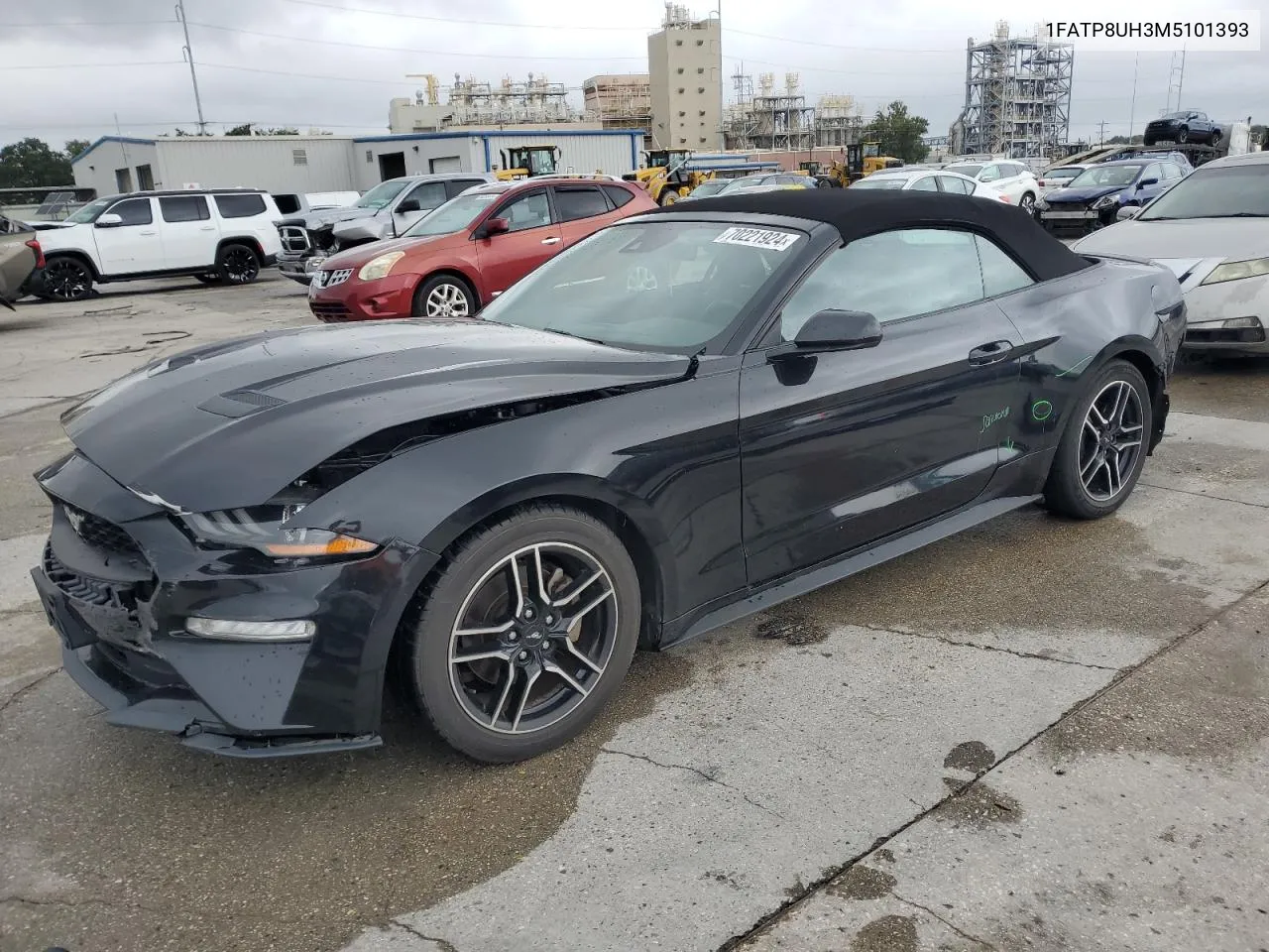 2021 Ford Mustang VIN: 1FATP8UH3M5101393 Lot: 70221924