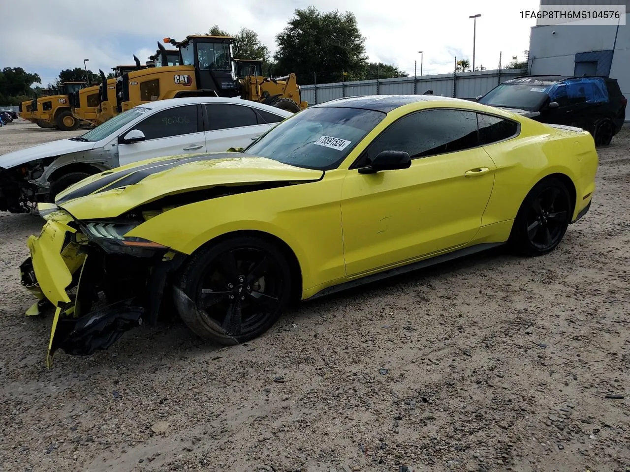 2021 Ford Mustang VIN: 1FA6P8TH6M5104576 Lot: 70591524