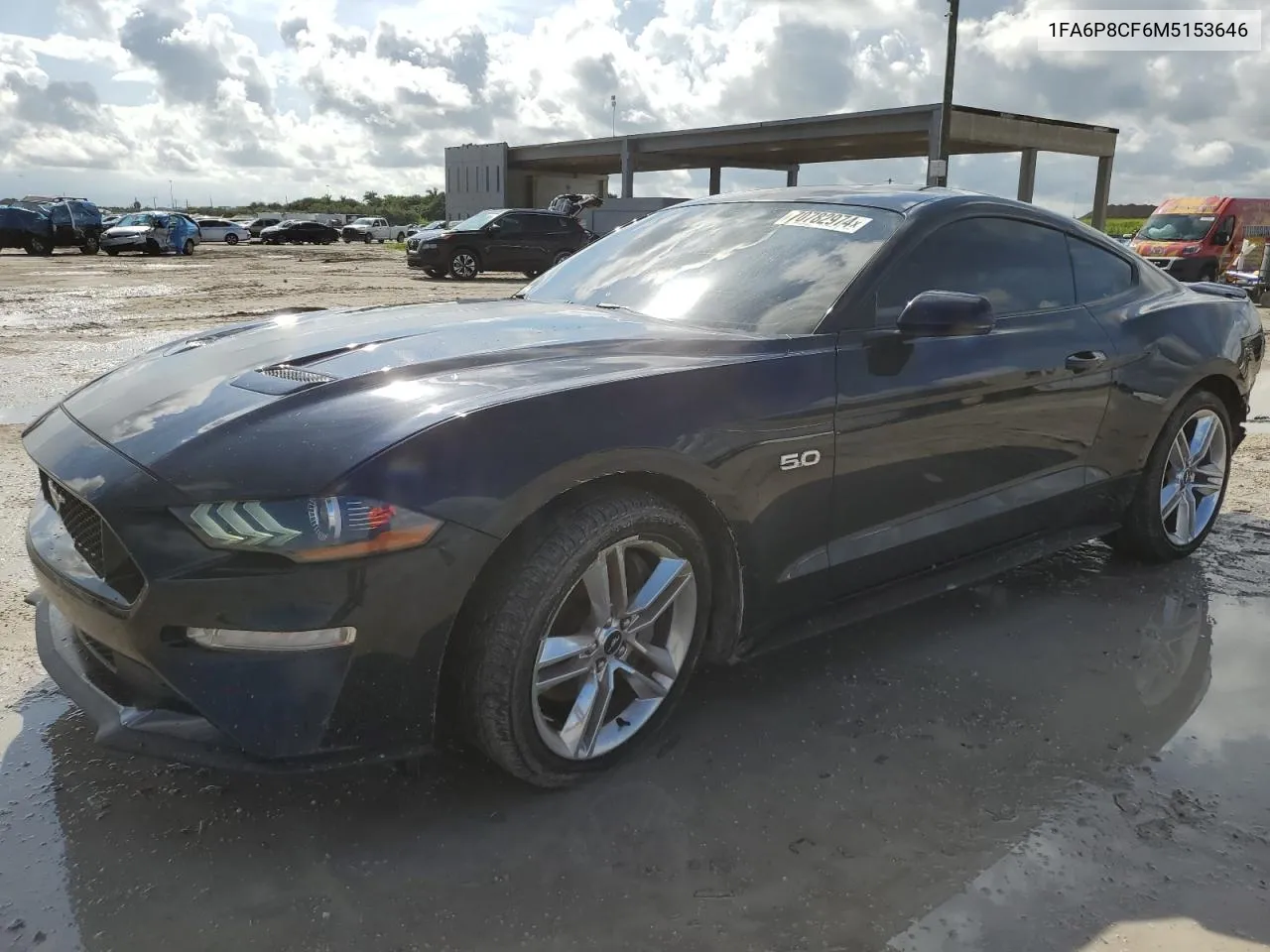 2021 Ford Mustang Gt VIN: 1FA6P8CF6M5153646 Lot: 70782974