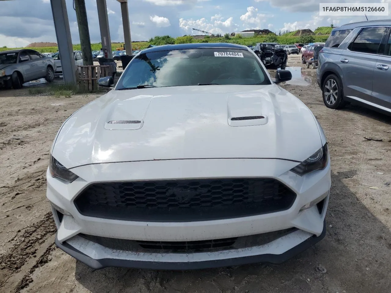 2021 Ford Mustang VIN: 1FA6P8TH6M5126660 Lot: 70784404