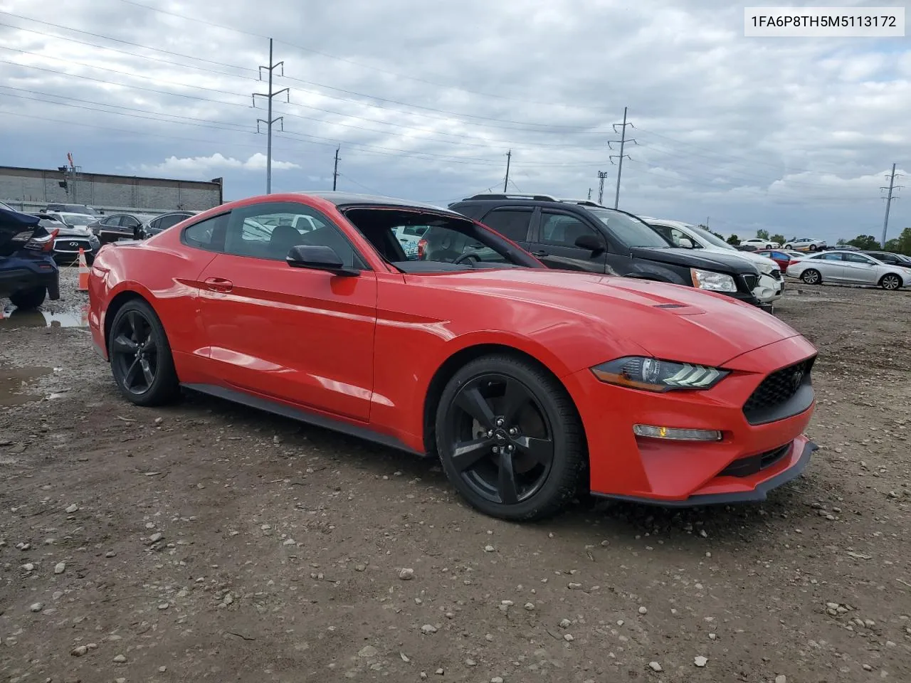 2021 Ford Mustang VIN: 1FA6P8TH5M5113172 Lot: 72599164