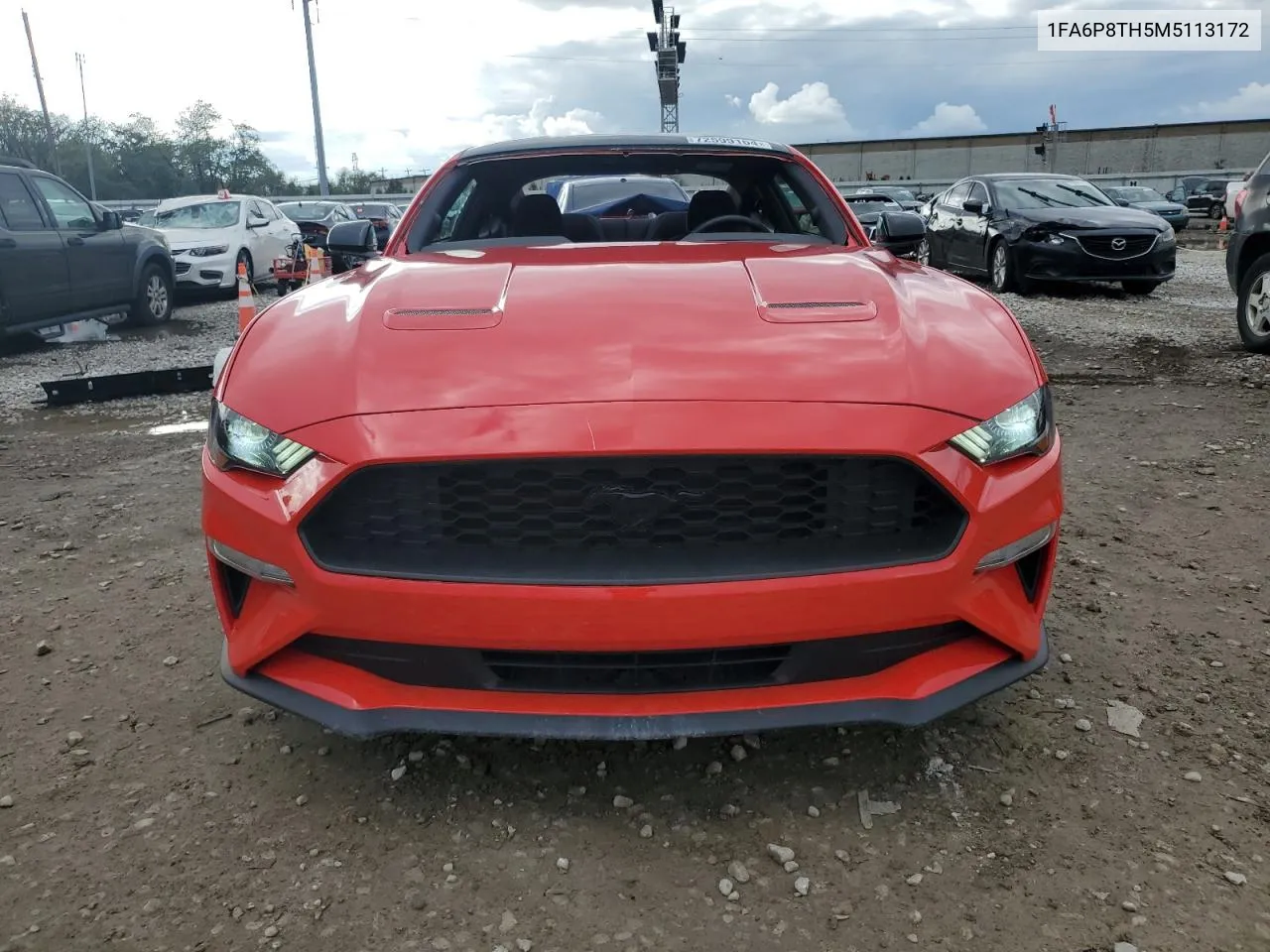 2021 Ford Mustang VIN: 1FA6P8TH5M5113172 Lot: 72599164