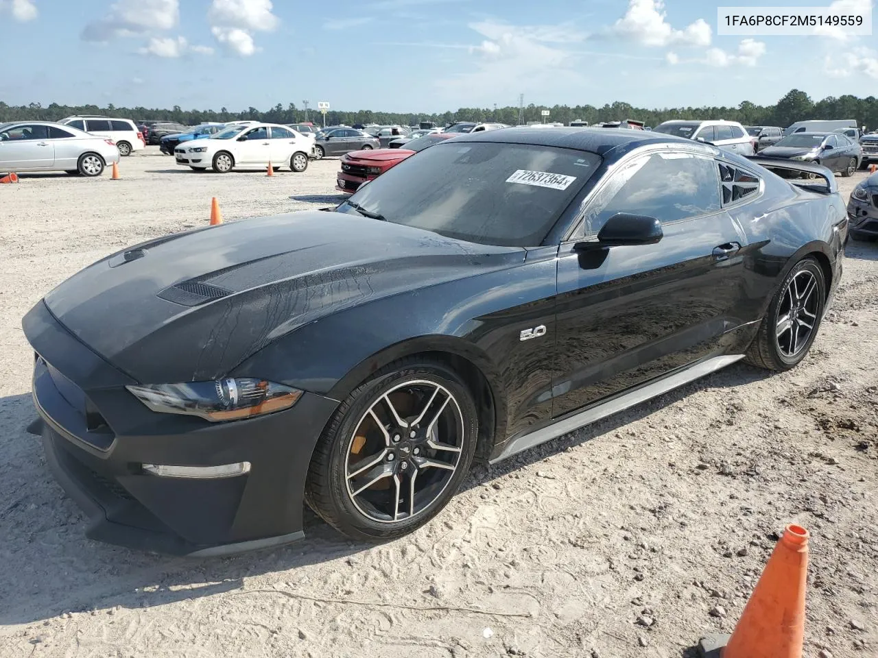 2021 Ford Mustang Gt VIN: 1FA6P8CF2M5149559 Lot: 72637364