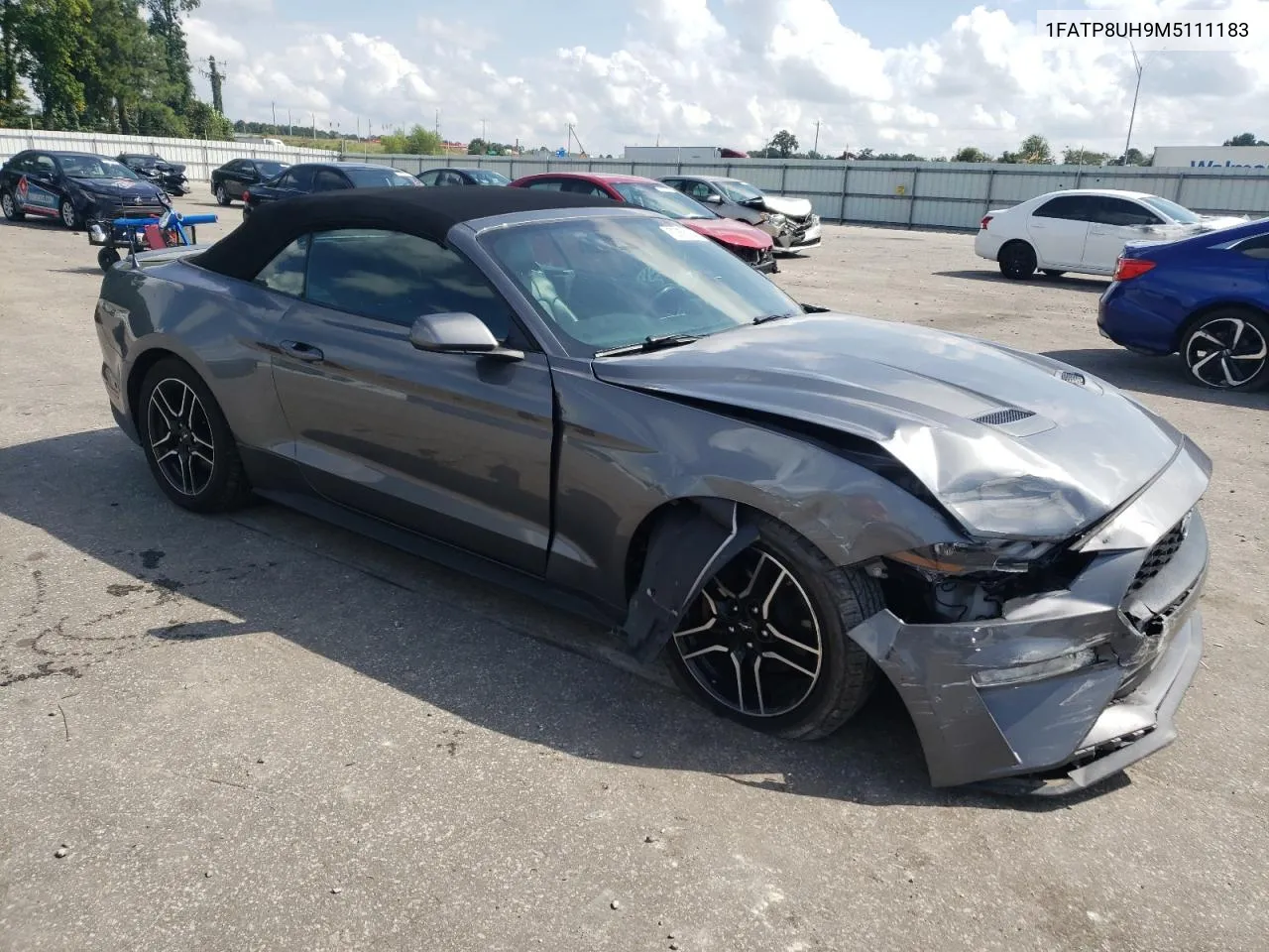 2021 Ford Mustang VIN: 1FATP8UH9M5111183 Lot: 72858164