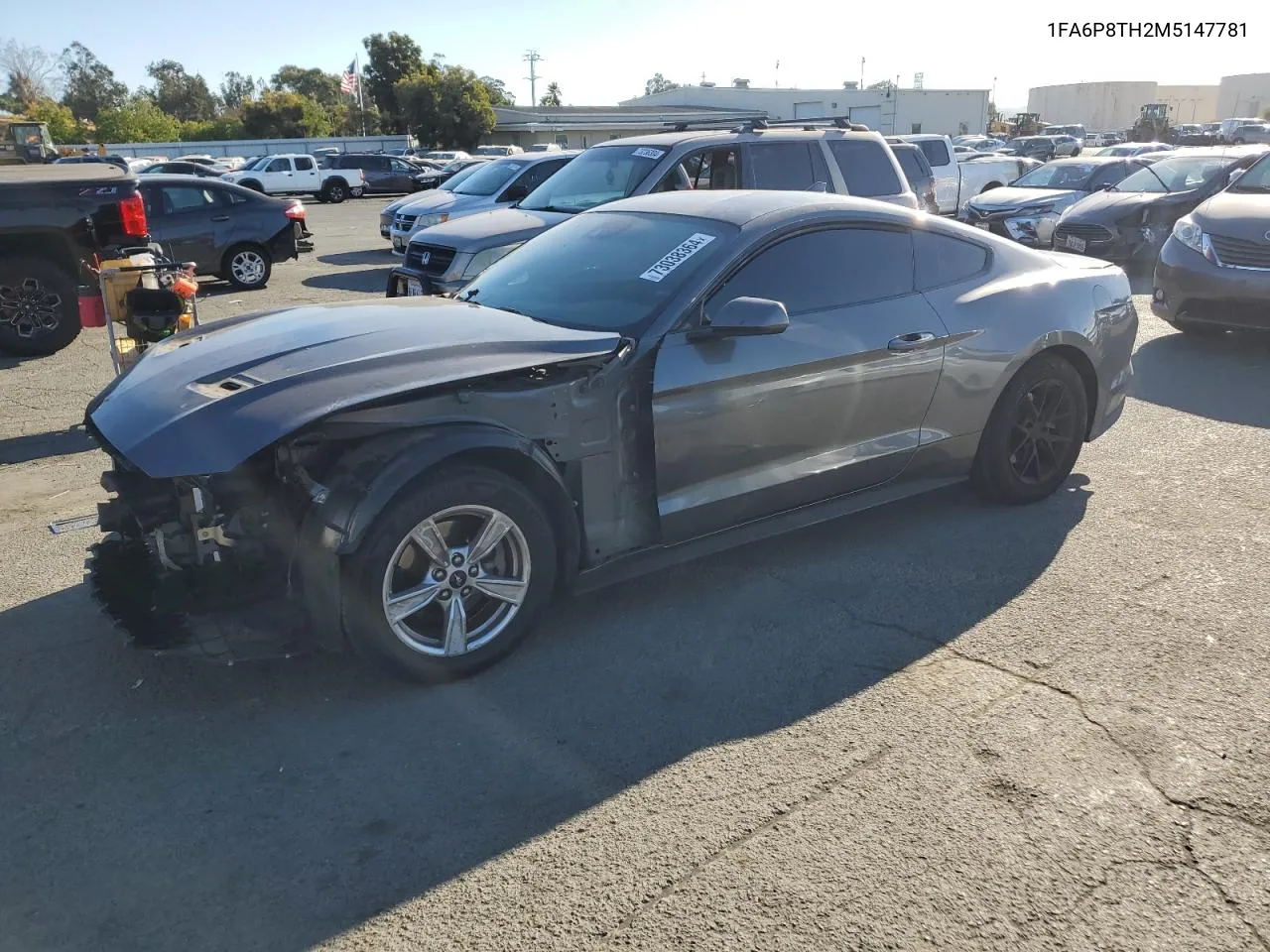 2021 Ford Mustang VIN: 1FA6P8TH2M5147781 Lot: 73038364