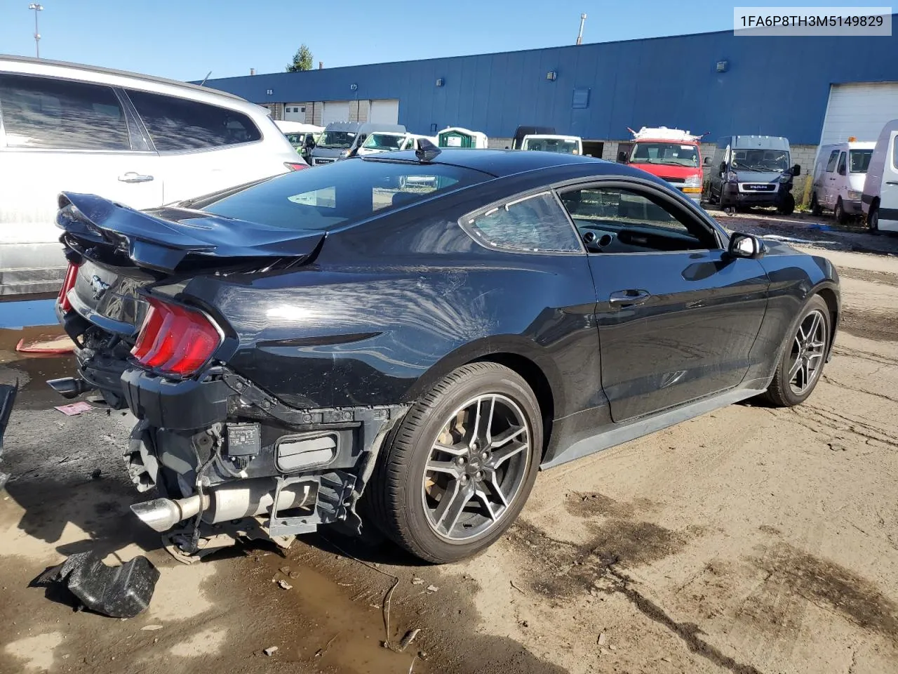 2021 Ford Mustang VIN: 1FA6P8TH3M5149829 Lot: 73507144