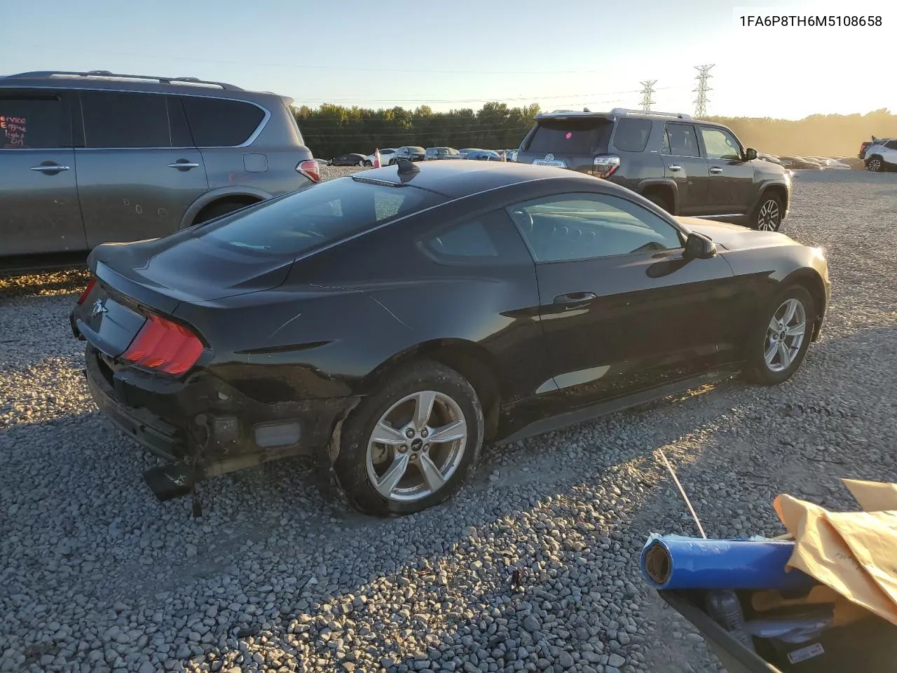 2021 Ford Mustang VIN: 1FA6P8TH6M5108658 Lot: 73613754