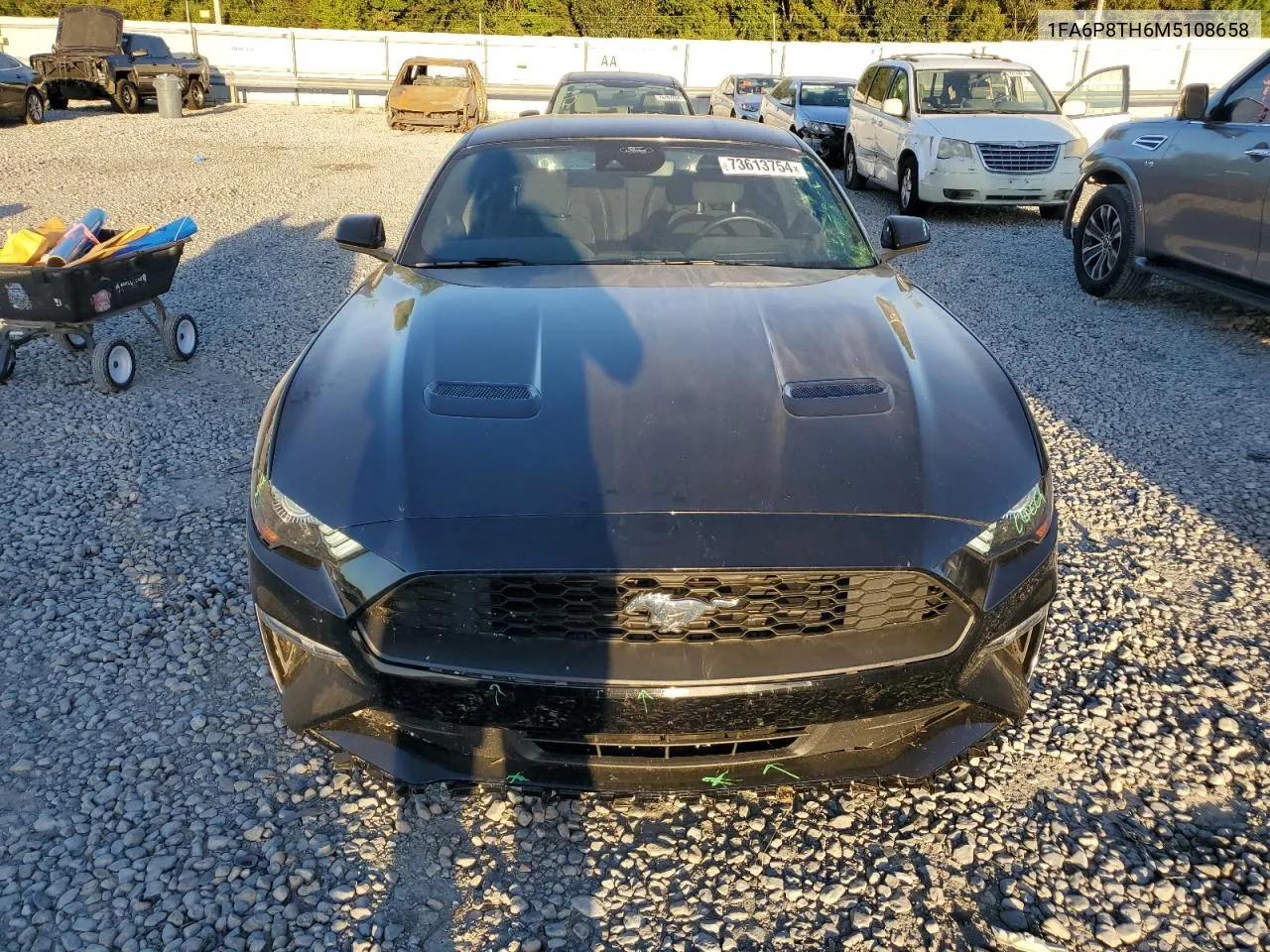 2021 Ford Mustang VIN: 1FA6P8TH6M5108658 Lot: 73613754