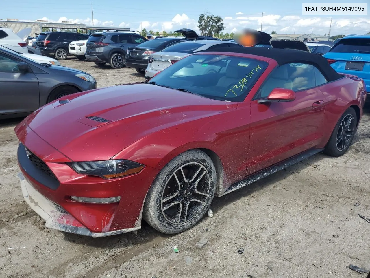 2021 Ford Mustang VIN: 1FATP8UH4M5149095 Lot: 73845474