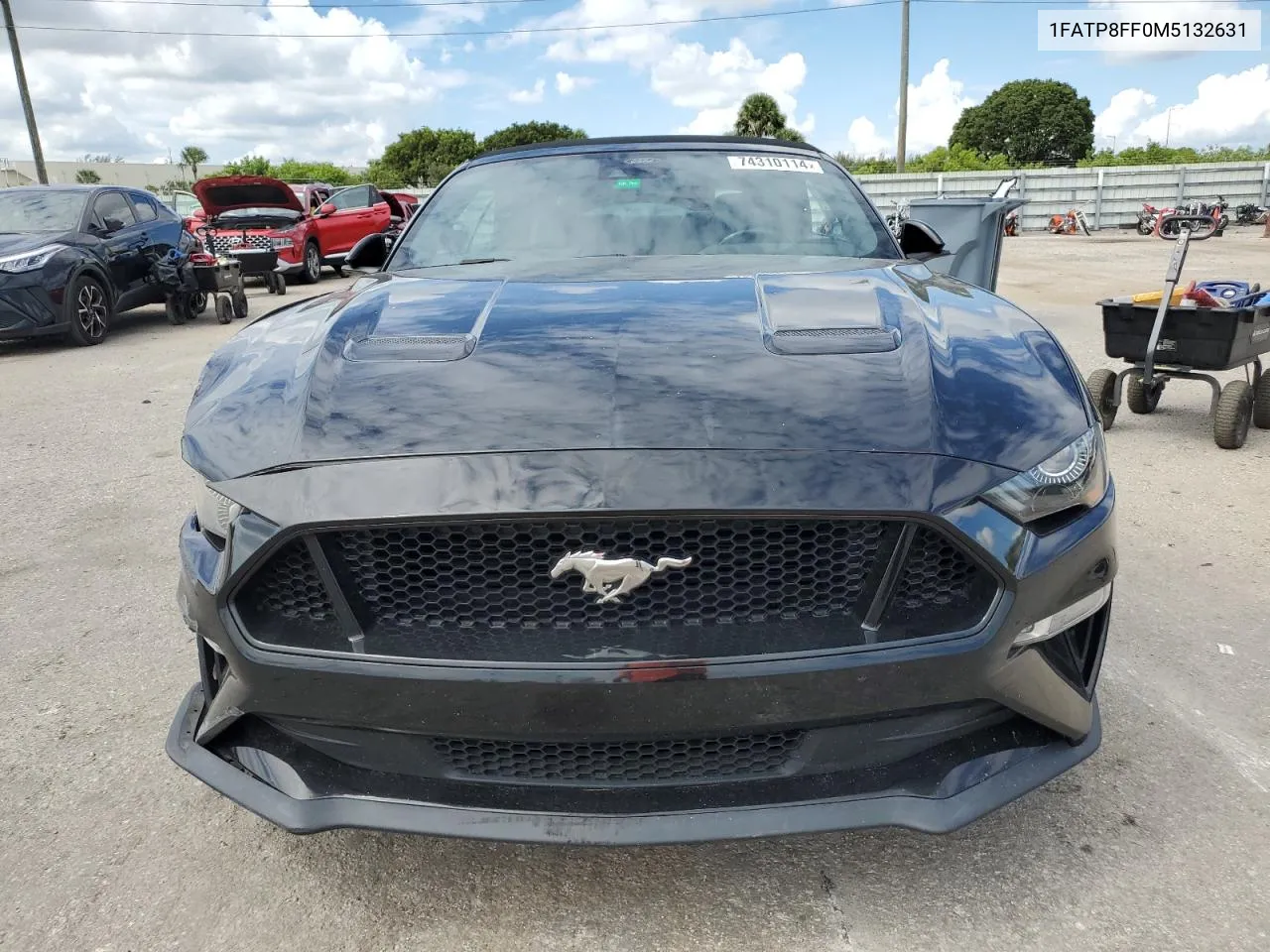 2021 Ford Mustang Gt VIN: 1FATP8FF0M5132631 Lot: 74310114