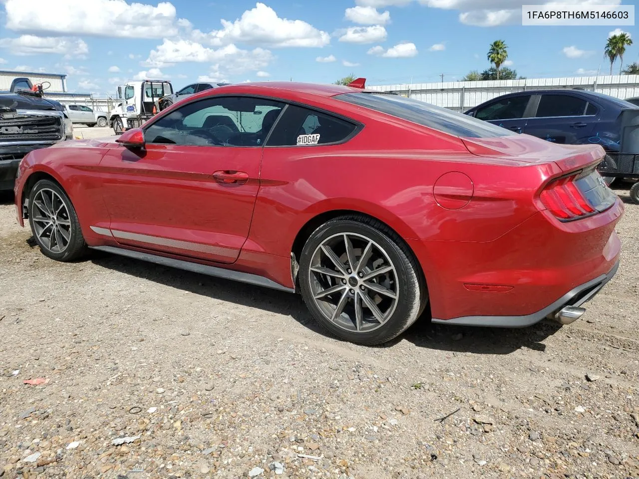 2021 Ford Mustang VIN: 1FA6P8TH6M5146603 Lot: 74628684