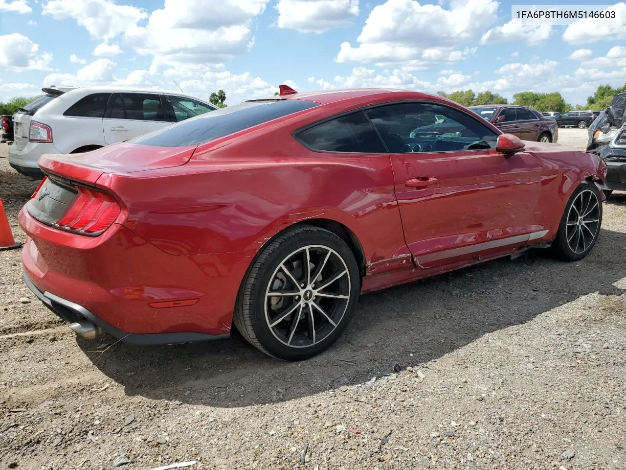 2021 Ford Mustang VIN: 1FA6P8TH6M5146603 Lot: 74628684