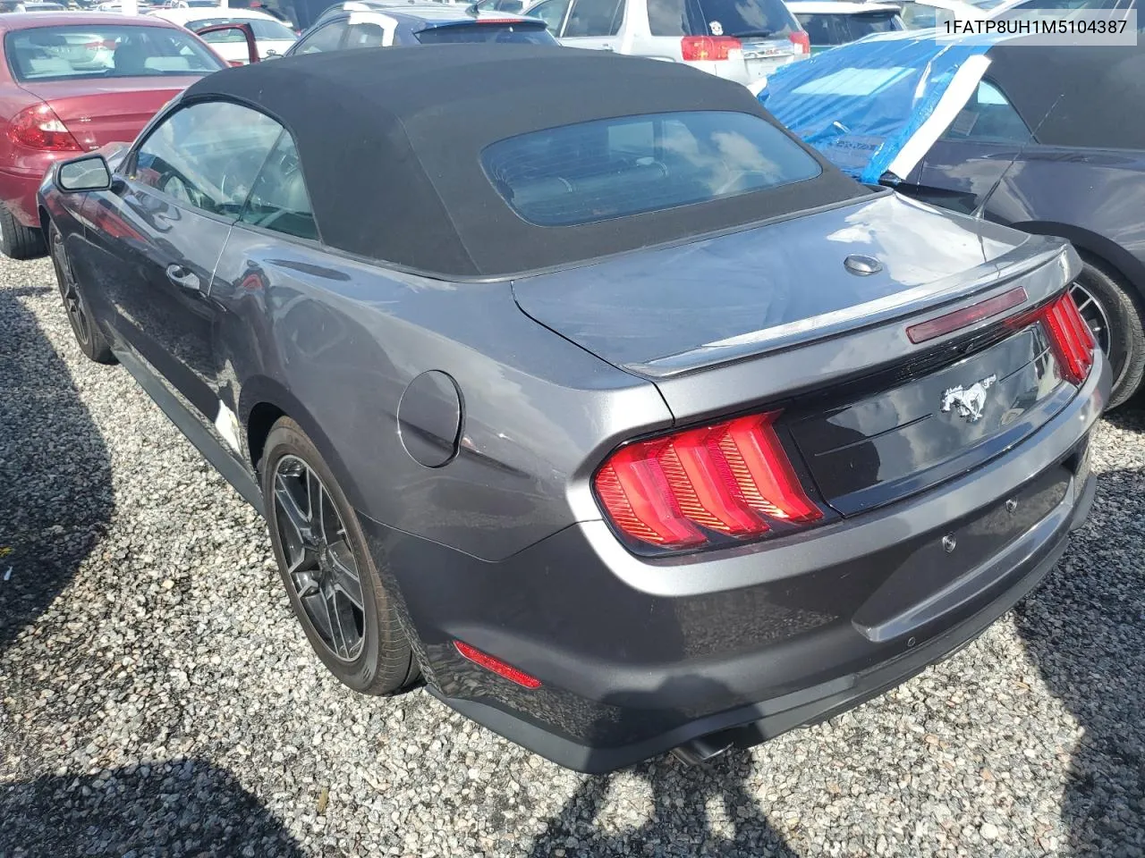 2021 Ford Mustang VIN: 1FATP8UH1M5104387 Lot: 74783424