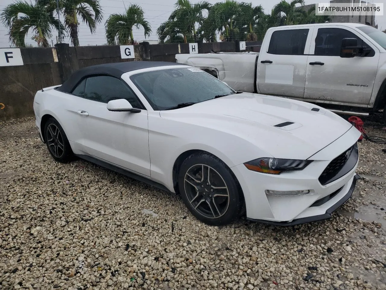 2021 Ford Mustang VIN: 1FATP8UH1M5108195 Lot: 75760844