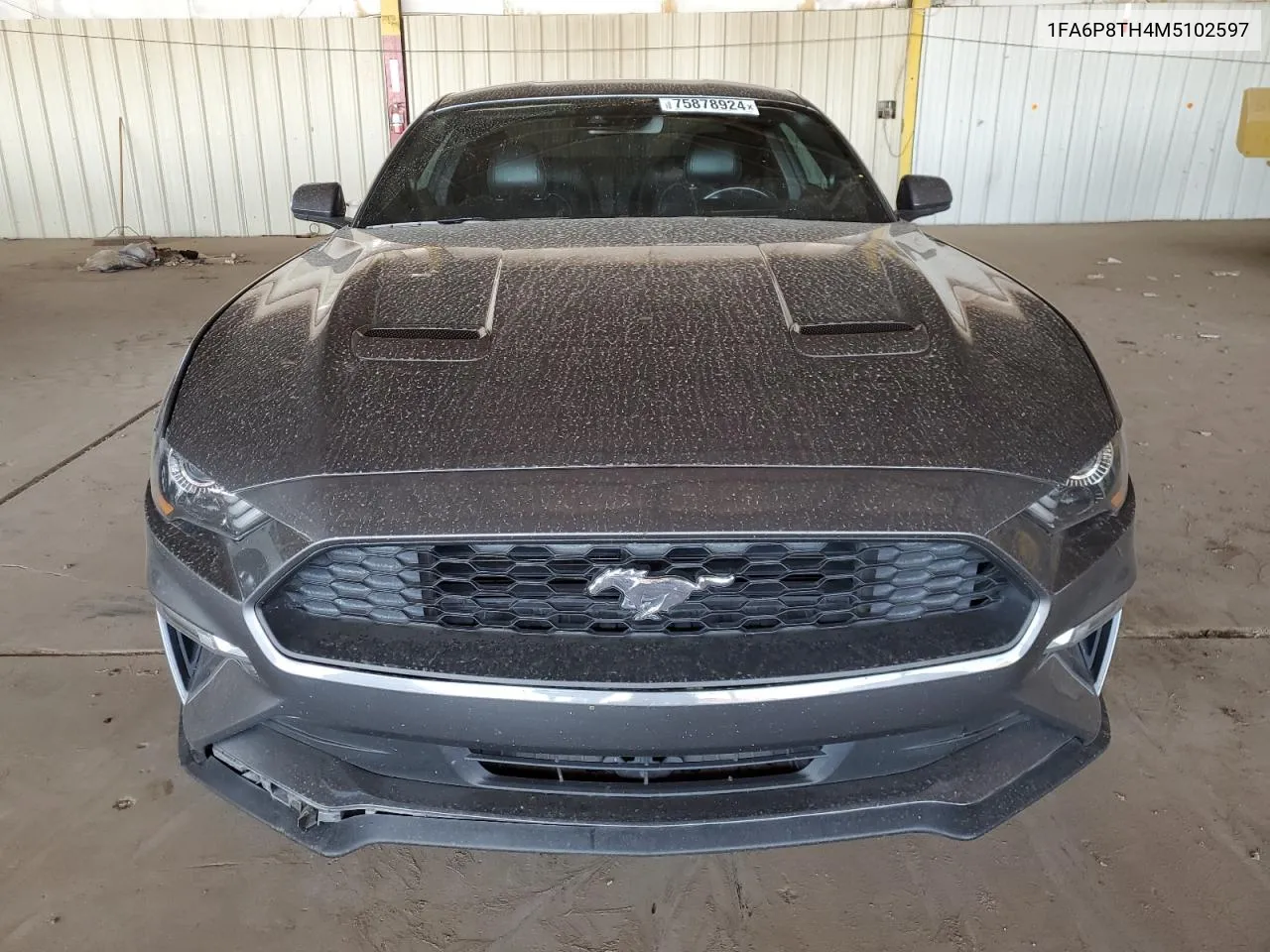 2021 Ford Mustang VIN: 1FA6P8TH4M5102597 Lot: 75878924