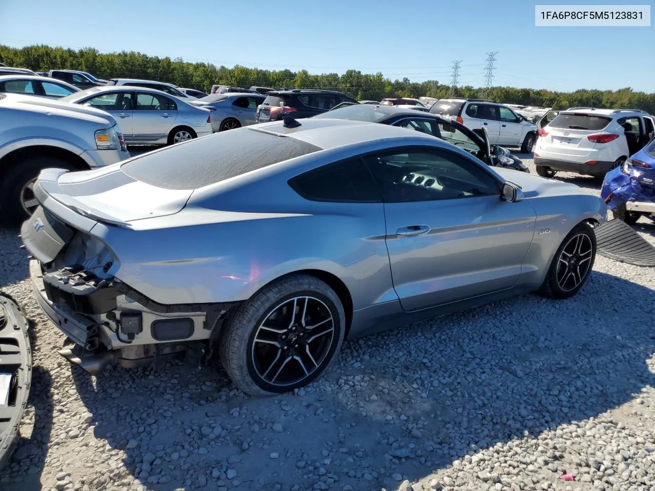 2021 Ford Mustang Gt VIN: 1FA6P8CF5M5123831 Lot: 76104824