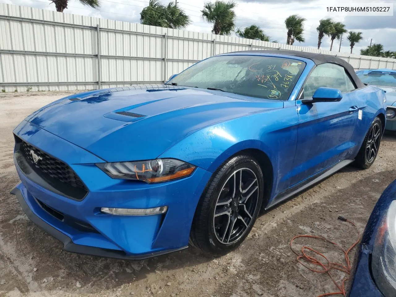 2021 Ford Mustang VIN: 1FATP8UH6M5105227 Lot: 76381334