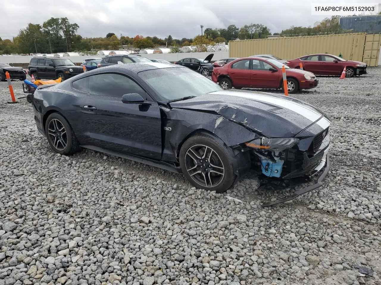 2021 Ford Mustang Gt VIN: 1FA6P8CF6M5152903 Lot: 76391134