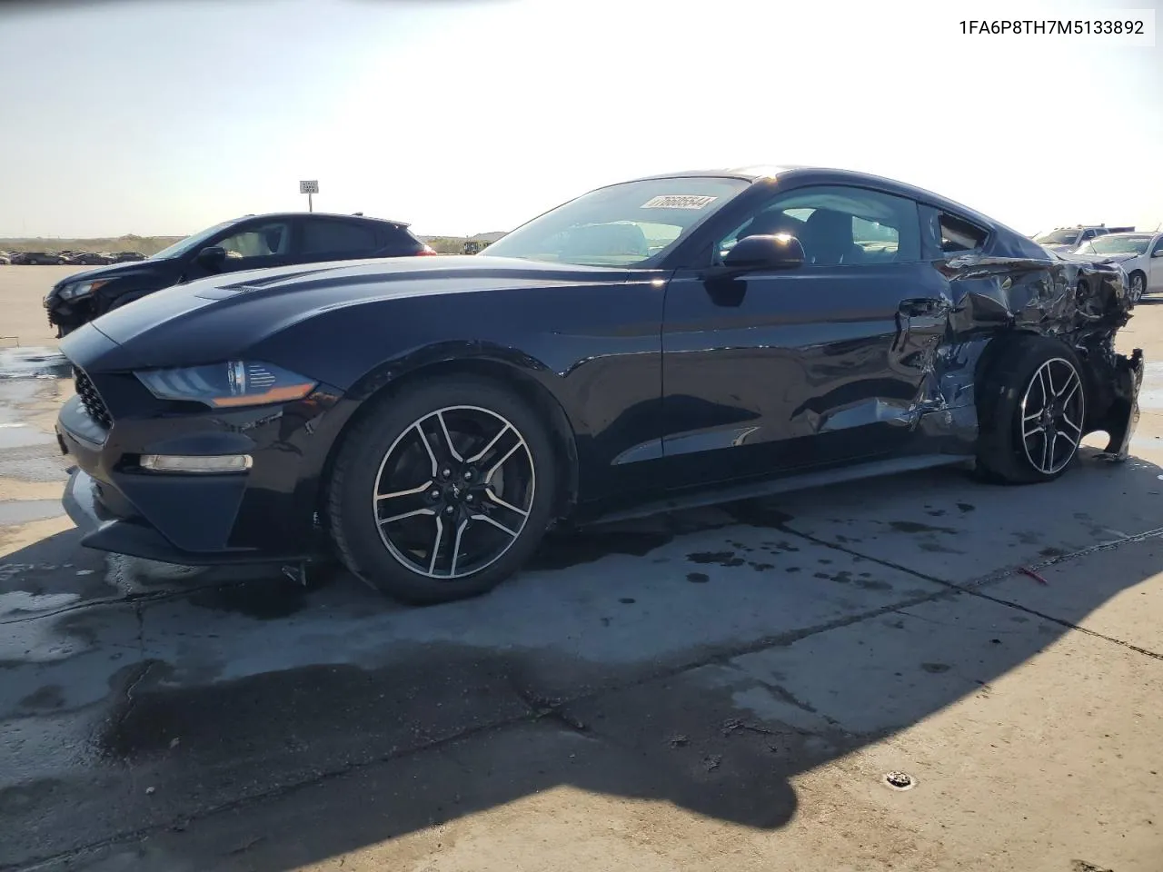 2021 Ford Mustang VIN: 1FA6P8TH7M5133892 Lot: 76605544