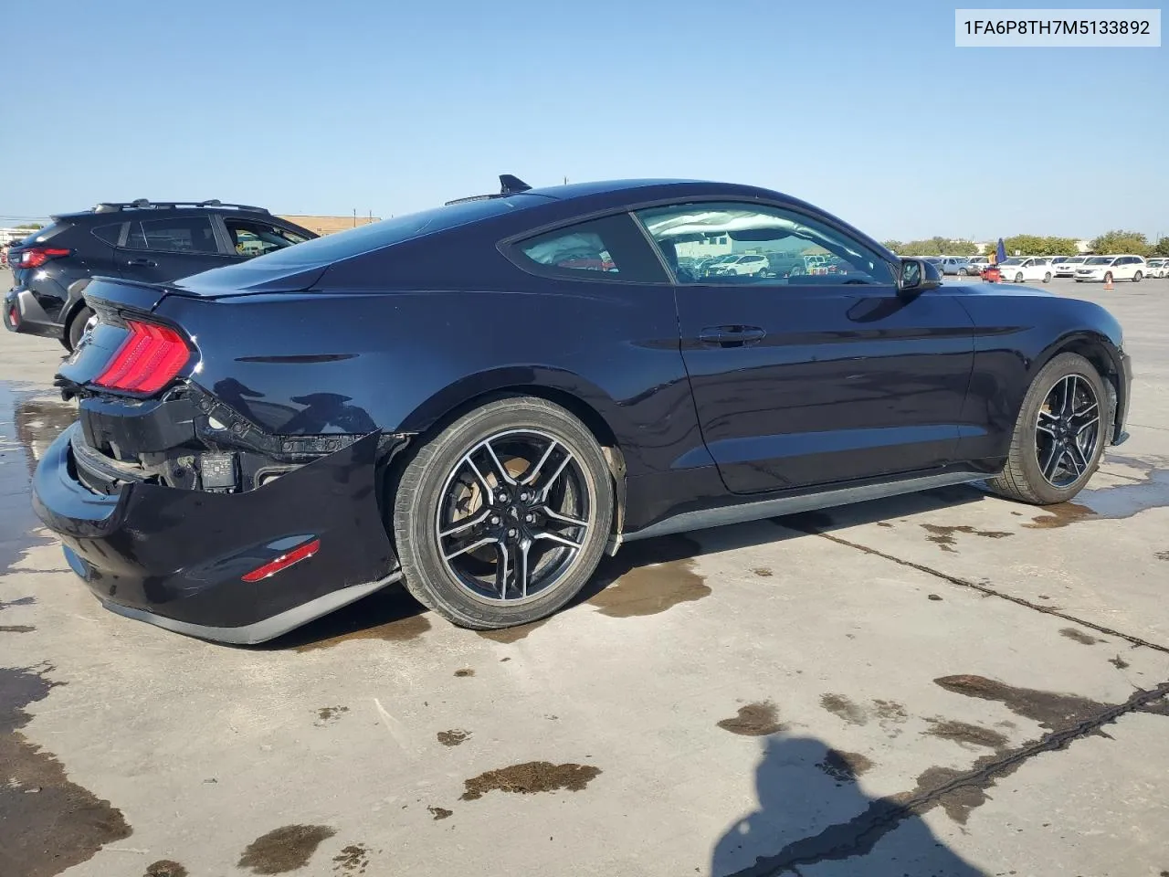 2021 Ford Mustang VIN: 1FA6P8TH7M5133892 Lot: 76605544