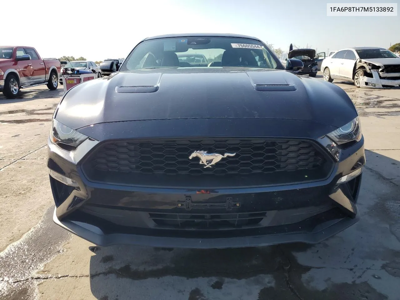 2021 Ford Mustang VIN: 1FA6P8TH7M5133892 Lot: 76605544