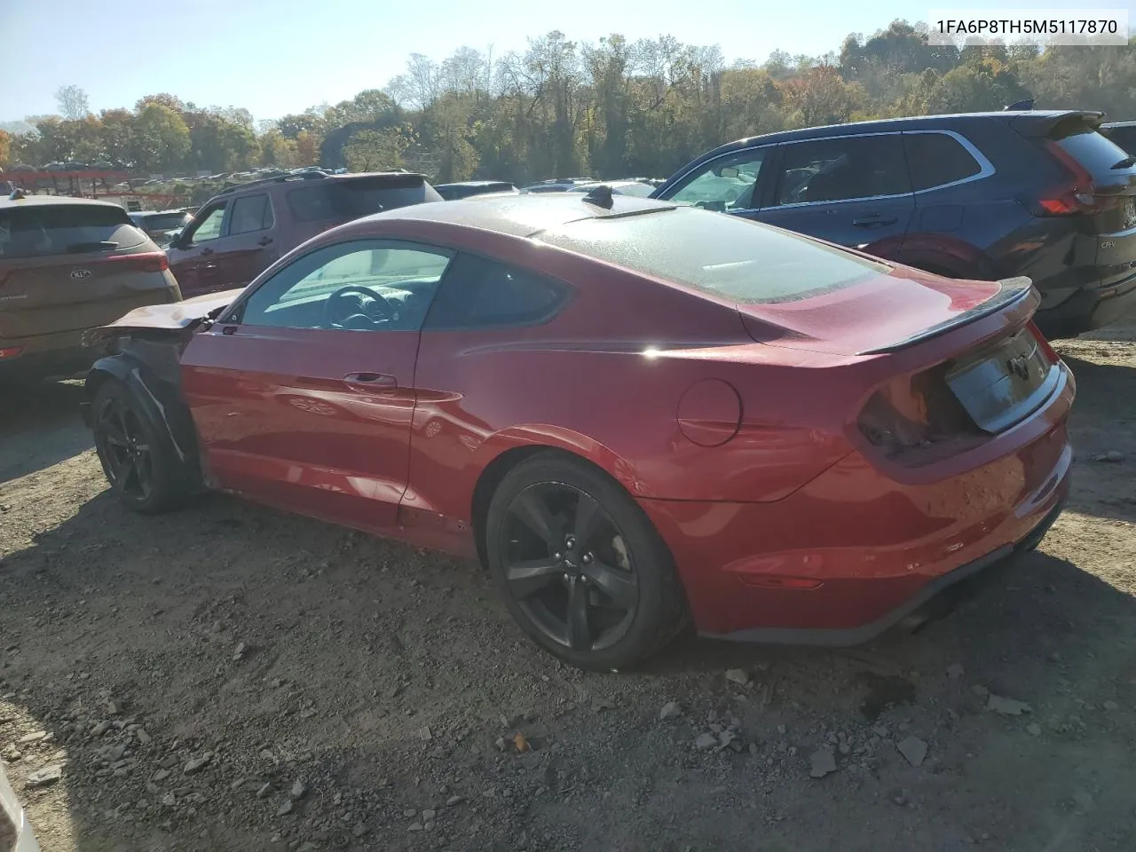 2021 Ford Mustang VIN: 1FA6P8TH5M5117870 Lot: 76878964