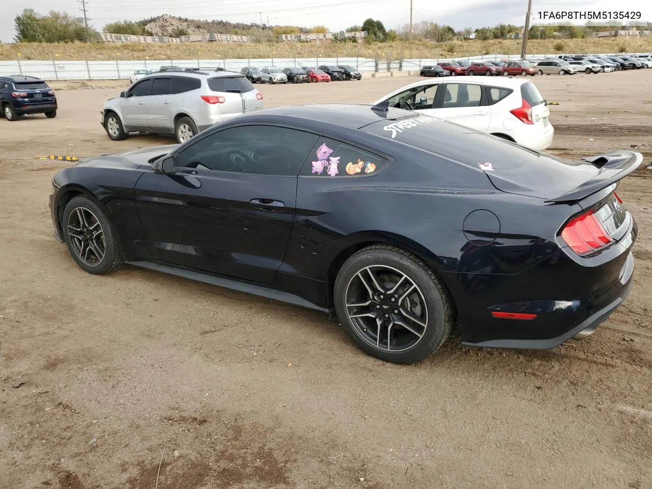 2021 Ford Mustang VIN: 1FA6P8TH5M5135429 Lot: 77651794