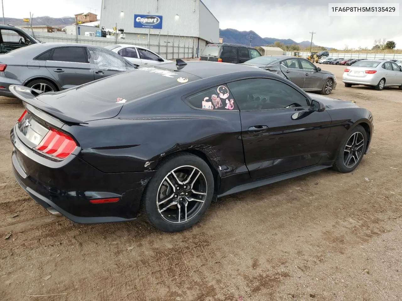 2021 Ford Mustang VIN: 1FA6P8TH5M5135429 Lot: 77651794