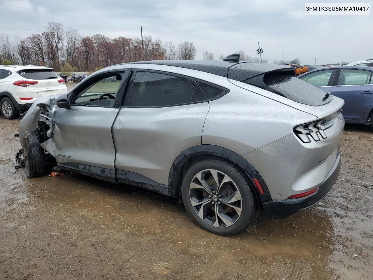 2021 Ford Mustang Mach-E Premium VIN: 3FMTK3SU5MMA10417 Lot: 78806704