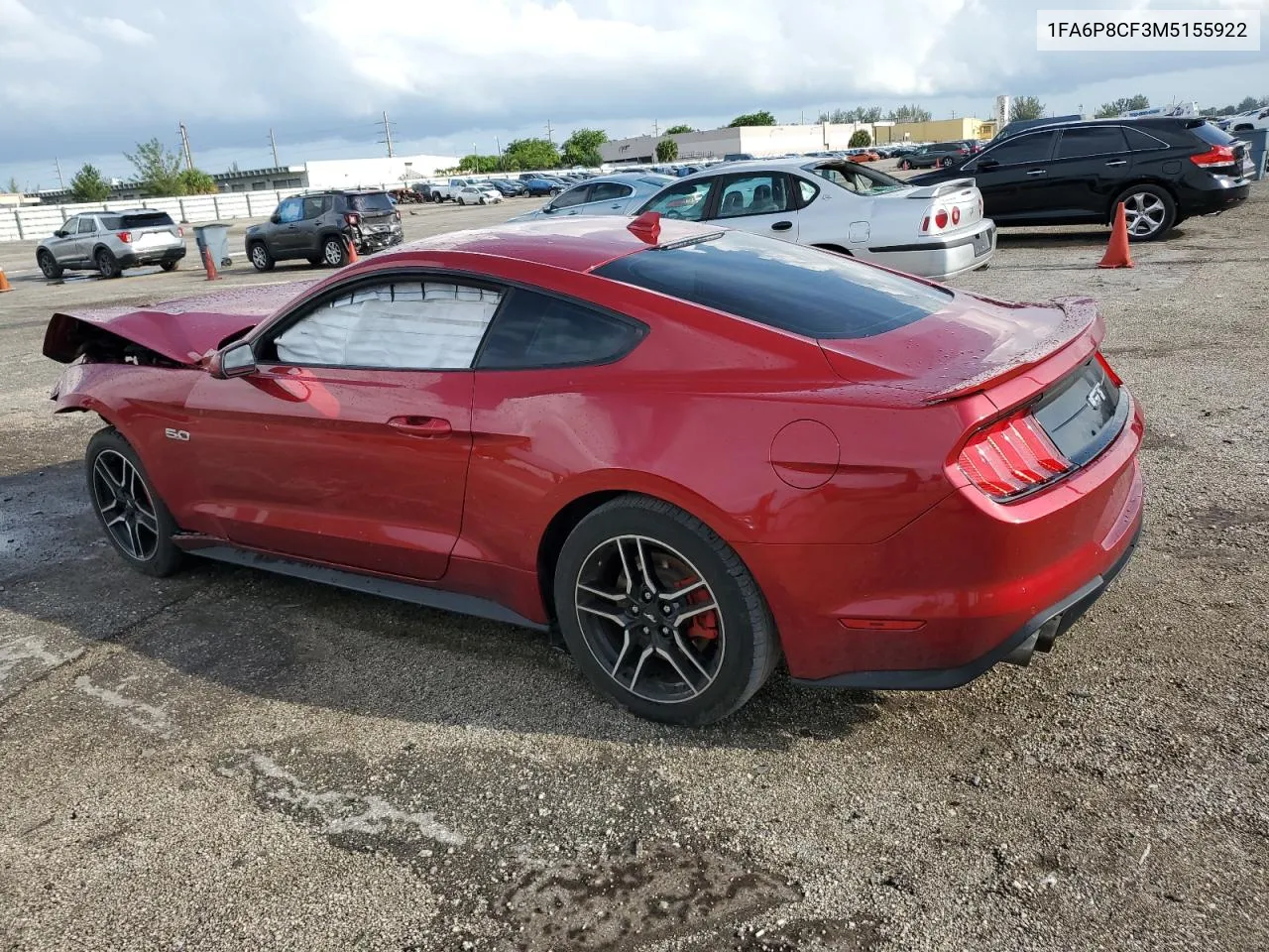 2021 Ford Mustang Gt VIN: 1FA6P8CF3M5155922 Lot: 79293204