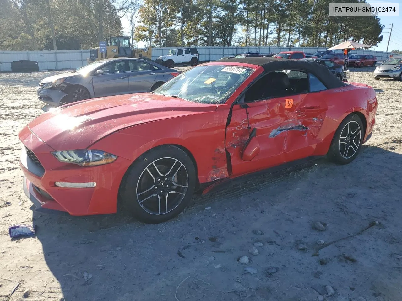 2021 Ford Mustang VIN: 1FATP8UH8M5102474 Lot: 80187744