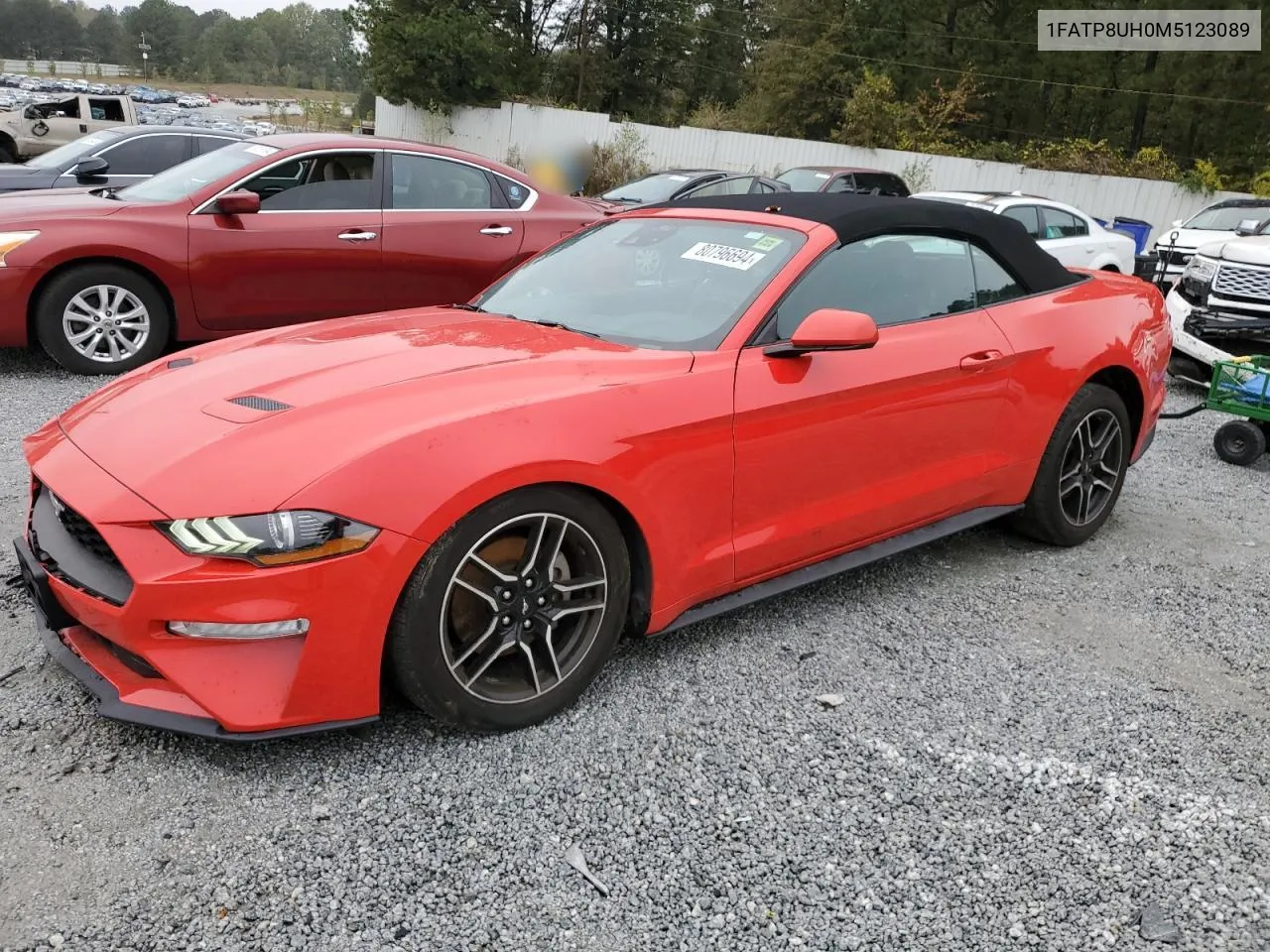 2021 Ford Mustang VIN: 1FATP8UH0M5123089 Lot: 80796694