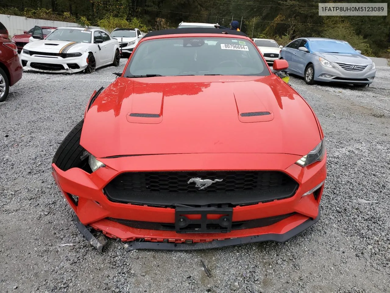 2021 Ford Mustang VIN: 1FATP8UH0M5123089 Lot: 80796694