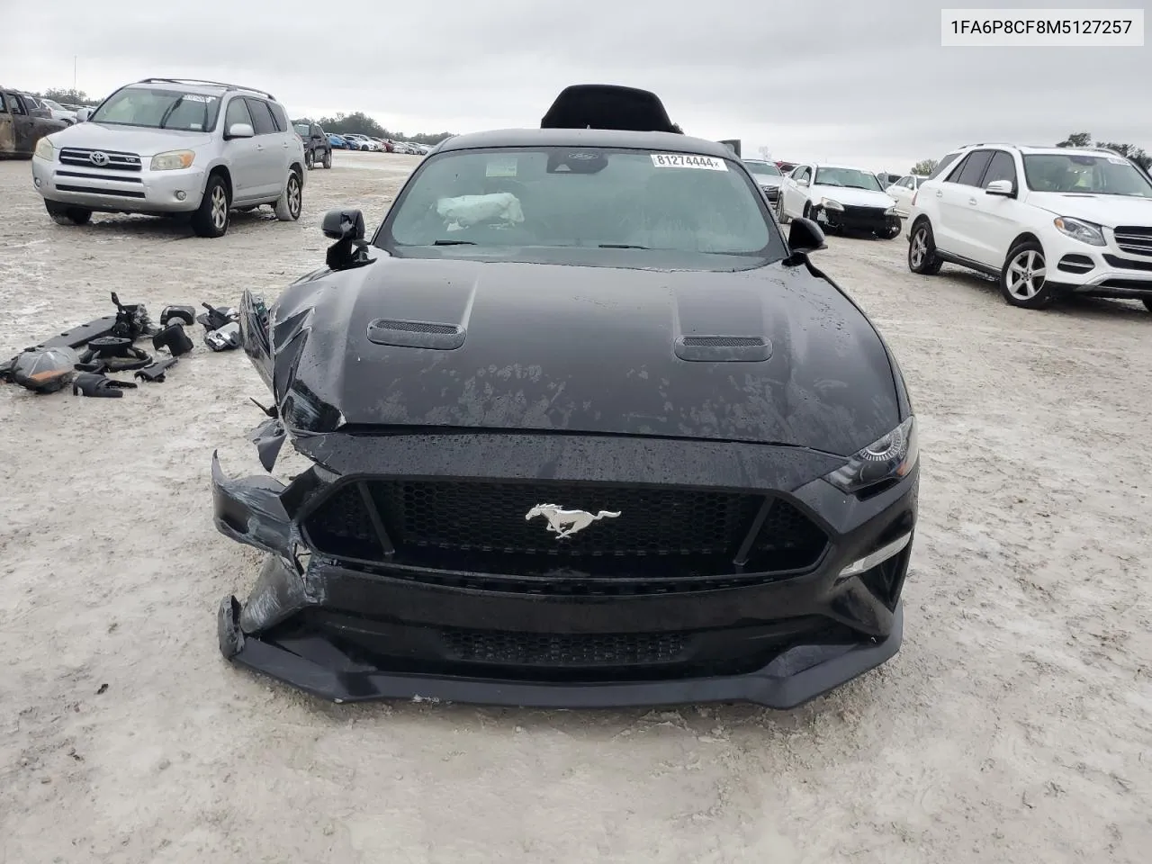 2021 Ford Mustang Gt VIN: 1FA6P8CF8M5127257 Lot: 81274444