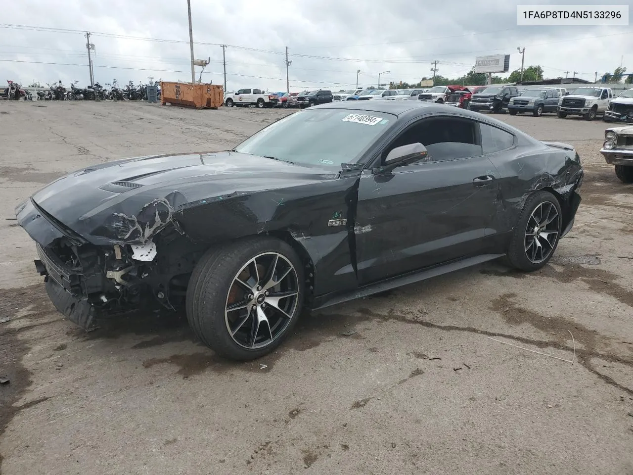 2022 Ford Mustang VIN: 1FA6P8TD4N5133296 Lot: 57140394